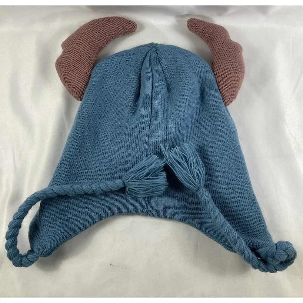 Disney Lilo And Stitch Character Stitch Beanie With Strings